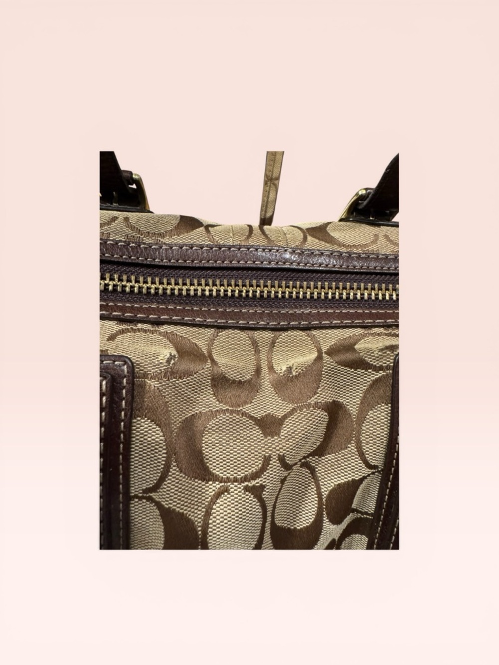 Coach Soho Signature Jacquard Leather Satchel Tote Bag - Picture 3 of 10